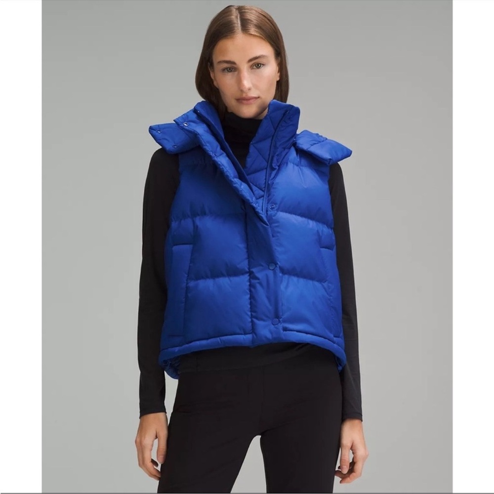 Lululemon wunder puff vest with hood